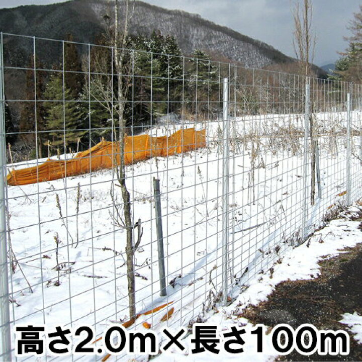 楽天市場】簡単 フェンス 【パネル型 金網フェンス 2000】（100mセット 