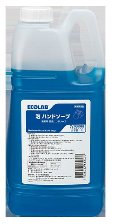 楽天市場】2本入 殺菌剤配合 泡ハンドソープ（2L×2本） エコラボ  