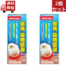 送料無料　2個セット　13時まで確定注文当日発送【第2類医薬品】メディケアデンタルクリームT　4g 【代引不可】