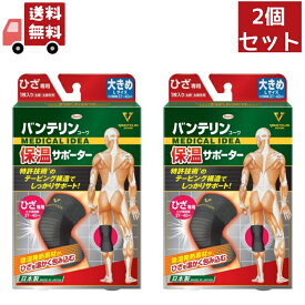 送料無料 2個セット 興和新薬 バンテリン 保温サポーター ひざ専用 (1枚入り) 大きめ　Lサイズ 【代引不可】