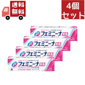 送料無料 4個セット 【第2類医薬品】フェミニーナ軟膏S 15g(セルフメディケーション税制対象)【小林製薬株式会社】【代引不可】