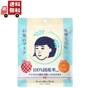 送料無料 毛穴撫子 お米のマスク ( 10枚入 ) 【代引不可】