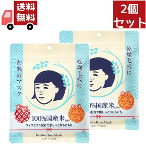 送料無料 2個セット 毛穴撫子 お米のマスク ( 10枚入 )【代引不可】
