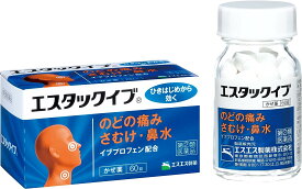 送料無料 【お一人様1点限り】【第(2)類医薬品】 エスタックイブ 60錠 風邪薬 セルフメディケーション税制対象商品 エスエス製薬