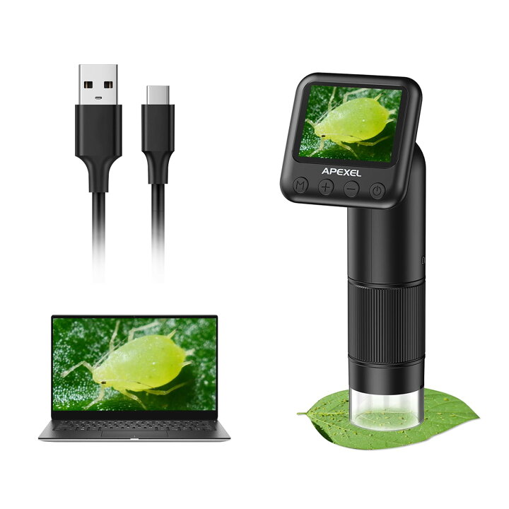 楽天市場】800倍顕微鏡 デジタル USB 内視鏡カメラ 6個のLED付き 拡大 