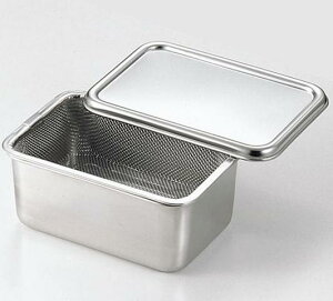 取引先直送 代引き不可 kan 豆腐水切かごセット 蓋付ツル無