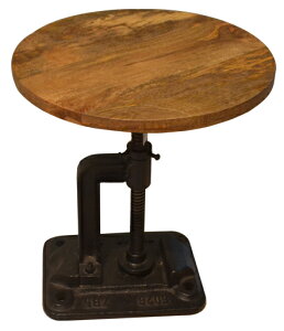 送料無料! アンティーク風家具ディスプレイ台直径380mmφxH420mm