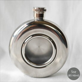 【TDI FLASK】フラスコ スキットル丸型 ステンレス製 5oz 25361 お酒　キャンプ　アウトドア