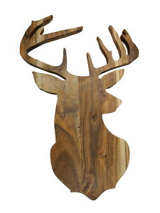 アカシア材 カッティングボード 鹿 CE-0242 W185mm×D450×t16mm