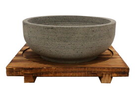 石焼ビビンバ鍋 20cm 花崗岩 石鍋 木台セット 天然グラナイト 天然石 韓国鍋 石焼ビビンバ ビビンバ鍋 韓国料理 石食器 直火使用可 業務用 ビビンパ鍋 石焼ビビンバ器 韓国石鍋 石焼鍋 韓国料理鍋 店舗用 飲食店仕様 おこげ クッパ 呼名外径200mmxH80mm RBS-10+RBW-19