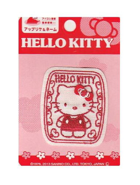 楽天市場 サンリオ ハロ キティ ｋｎｓ５５０ ｋｎｓ０２キャラクターワッペン アップリケ Hello Kitty 京都カナリヤ手芸店