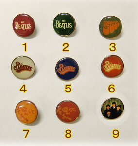 BEATLES ビートルズ 柄ボタン約直径22mm
