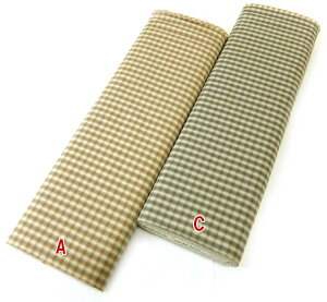 在庫限り オリムパス 生地/布 先染め木綿 sakizomemomen 1730 レースチェック Lace check