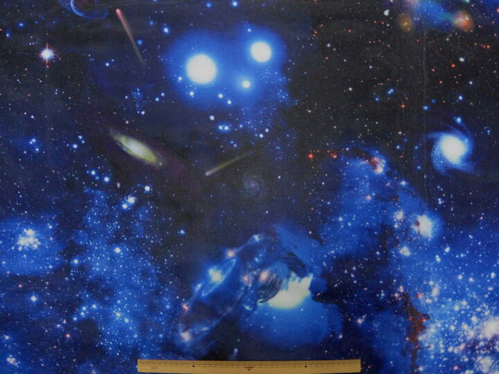 楽天市場 ジョーゼットシフォン プリント生地 布 宇宙柄 銀河系 １７０４１８ １ 惑星 流星 チュニック ブラウス マキシスカート 商用利用可能 京都カナリヤ手芸店
