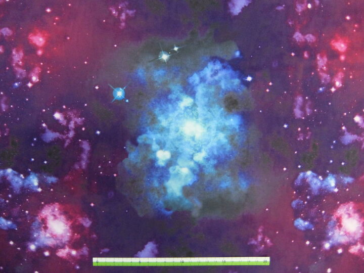 楽天市場 2way ニット生地 布 宇宙柄 銀河系 １７０４１６ ２ 惑星 流星 コスプレ衣装 舞台衣装 発表会 パーティー 商用利用可能 京都カナリヤ手芸店