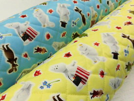 キャラクターキルティング生地　布　ムーミン　MOOMINアニメーション柄GQ1005-1　2020年　入園入学　 商用利用不可