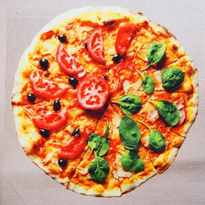 楽天市場】パネル柄 シーチング生地 布 Buono! PIZZA リアルピザ  