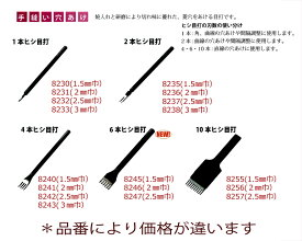 クラフト社 レザークラフト4本ヒシ目打　8240〜8243