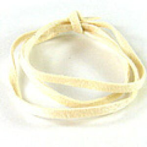 ミユキビーズアクセサリースエードテープ 人工皮革 幅3mmH647 #1(アイボリー)