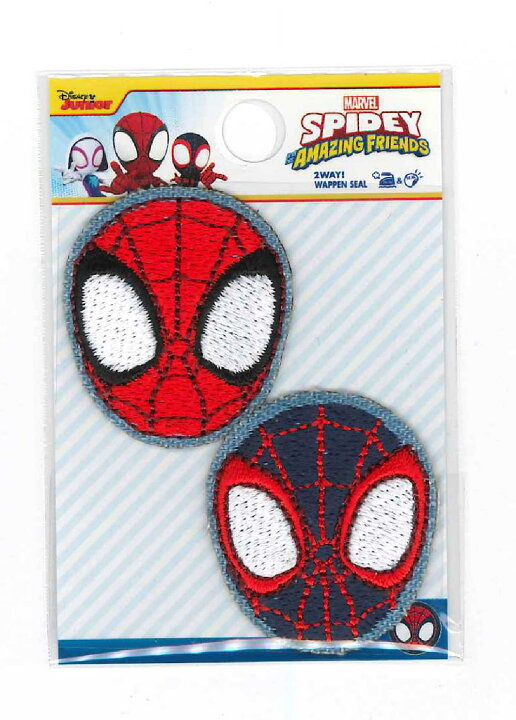 楽天市場 スパイデイ アイコンセット 小 D01y１９２1マーベル スパイダーマンキャラクターワッペンキャラクターアップリケ 京都カナリヤ手芸店