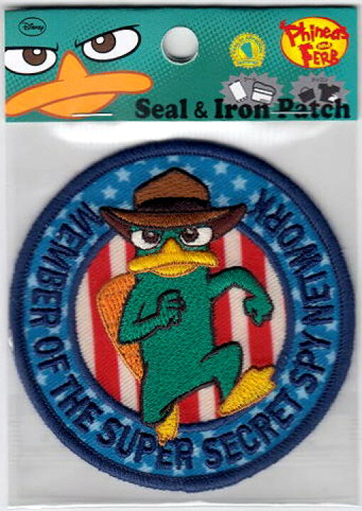 楽天市場 現品限り キャラクターワッペン アップリケ フィニアスとファーブ Sssn ｄ０１ｙ５９６４ ししゅうデコシール アイロン シール両用 京都カナリヤ手芸店