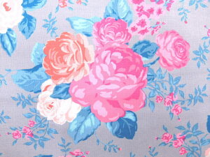 輸入 USAコットン 生地 布 花柄 バラ 薔薇 バウンドレス チェルシーローズ Boundless Chelsea Rose 商用利用可能
