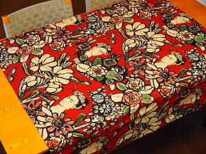 t[NX 115×105cm n z USARbg Cactus Flower 8359C Terracotta t[_ ALT_[w[ pp\