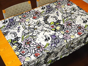 t[NX 115×105cm n z USARbg Cactus Flower 8359A Natural t[_ ALT_[w[ pp\