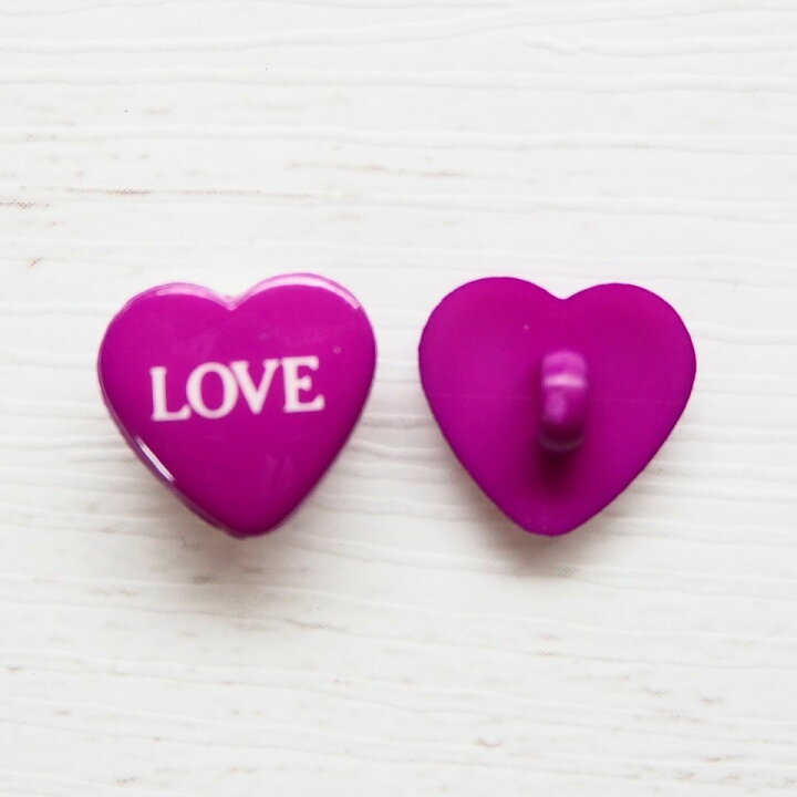 楽天市場】ハート形 カラフルボタン 英字「LOVE」現品限り 62 巾  
