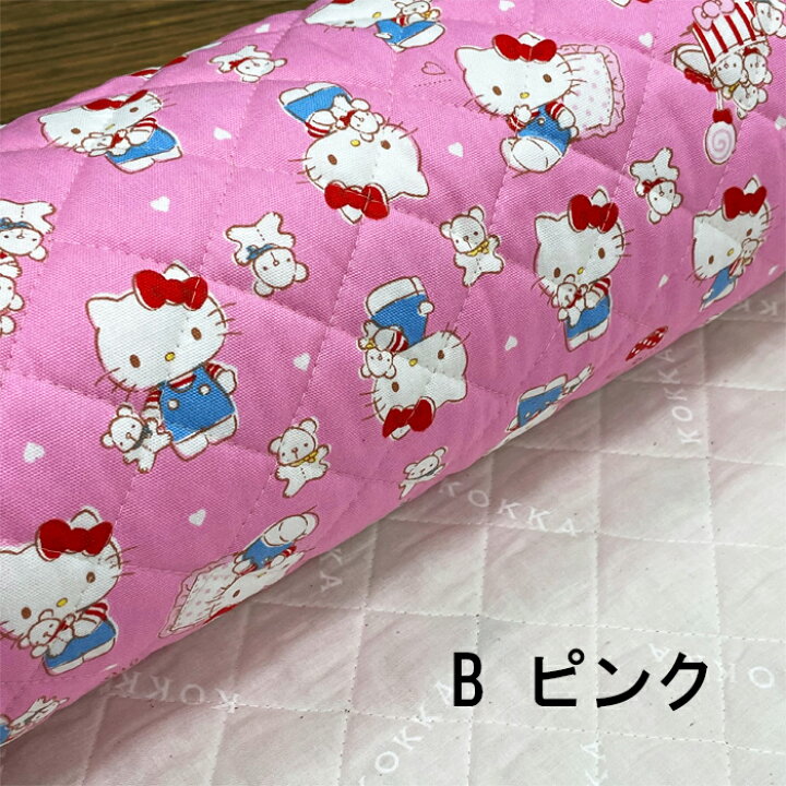 楽天市場 キャラクター キルティング生地 ハローキティ ｇｑ８９１２ １テディ柄商用利用不可 京都カナリヤ手芸店