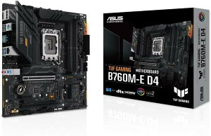 ASUS TUF GAMING B760M-E D4 intel ��14�E13�E12���� CPU�Ή� LGA1700 B760 ���� DDR4 mATX �}�U�[�{�[�h�����i��������K�����m�F��������