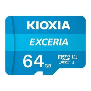 KIOXIA �L�I�N�V�A �����Ń����� microSD�J�[�h 64GB Class10 KEMC-A064G EXCERIA �G�N�Z���A SD�ϊ��A�_�v�^�t��