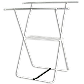 室内物干し 折りたたみ コンパクト 収納 省スペース 伸縮 竿 横幅 調整 ピンチハンガー 4個分 タオルハンガー バスタオル 洗濯物干し 物干し 室内 部屋干し 梅雨 花粉 ホワイト アイリスオーヤマ SLM-990XR *