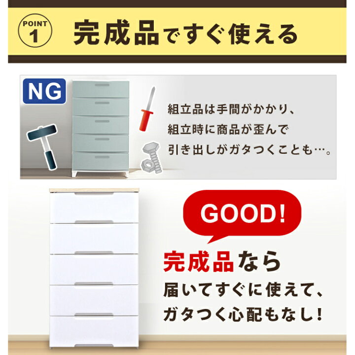 楽天市場】チェスト 収納ボックス 収納ケース 引き出し カラーボックス 