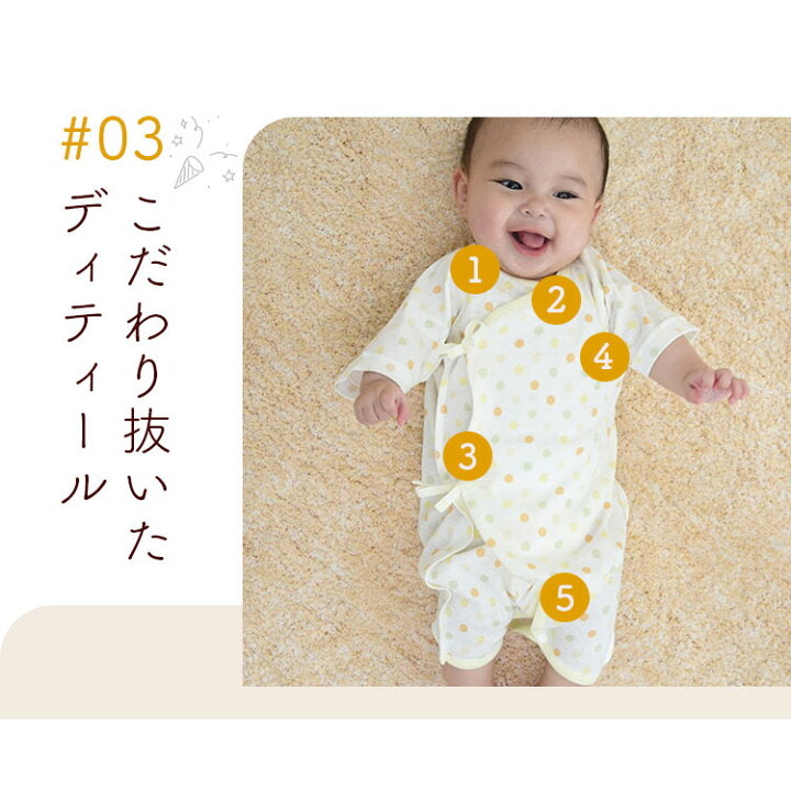 楽天市場】【10％OFFセール！】[ラッピング対象]コンビ肌着 紐タイプ 3 