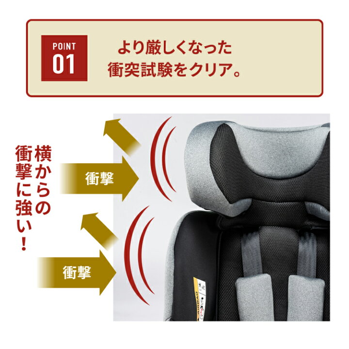 楽天市場】【R129対応】 チャイルドシート ジュニアシート 新生児 回転 
