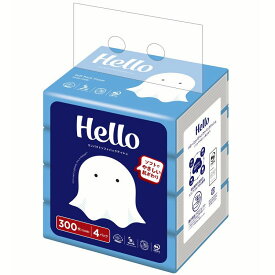 ティッシュペーパー Hello ソフトパック ハロー コンパクトソフトパック 150組×4個パック 5234箱なし ソフトティッシュ tissue_paper コンパクトティッシュ 花粉症 チリ紙 鼻紙