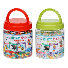 はじめてポット 80-17578カワダ パーラービーズ はじめてポット ベーシックカラー アイロンビーズ 容器入り 2500ピース 2500P ベーシック 玩具 カワダ ベーシックカラー パステルカラー 【toy】
