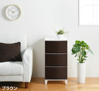 ルームス3段幅34cmRM-S343ホワイトブラウンサンドホワイトサンドブラウンサンドピンクサンドブルーサンドグリーン【D】【サンカ】【ROOM'Sチェストクローゼット衣装収納リビング押入れ収納】
