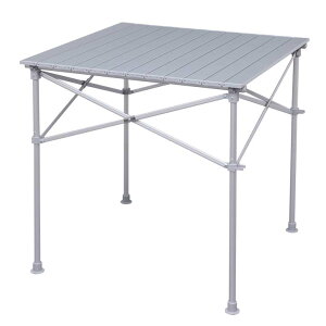 70cm×70cm アルミロールテーブル 送料無料 レジャーロールテーブル ピクニックテーブル BBQテーブル ガーデンテーブル ロール式 折りたたみ アルミ製 ロールタイプ レジャーロールテーブルBBQ