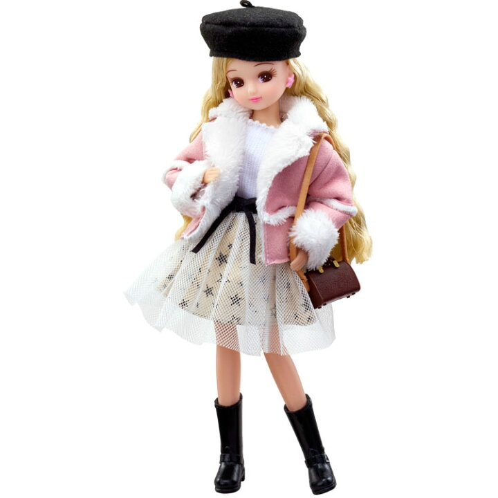 楽天市場 リカちゃん Ld 17 ムートンミックス リカちゃん ドレス きせかえ ムートンミックス おしゃれ かわいい ジャケット 女の子 プレゼント タカラトミー Tc キャラクターズハウス
