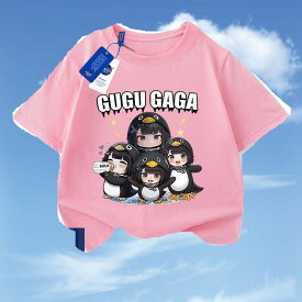 ググガガペンギン キッズ半袖Tシャツ 薄手トップス子供服 女の子 服AIミーム アークナイツ エンドフィールド管理人 咕咕嘎嘎