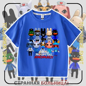 ロブロックス ROBLOX 動物病院半袖Tシャツ animal hospital アニマルホスピ タル ゲーム ストーカー ラトゥー ハーロウ博士 パッケージ付き（N2）