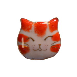 【UncleZ】 七宝焼き ピンブローチ ねこ顔(1)