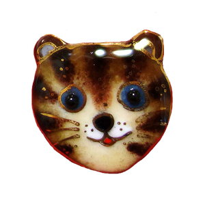 七宝焼き ミニブローチ 干支・寅年(とら)