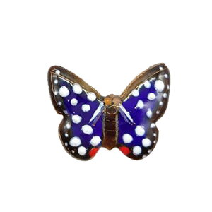 【UncleZ】七宝焼きピンブローチ オオムラサキ