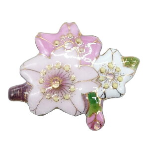 【UncleZ】 七宝焼き ブローチ 桜2025