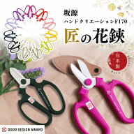 花鋏 園芸ハサミ 【坂源 ハンドクリエーション F170】 日本製 170mm ガーデニング 生け花 グッドデザイン…