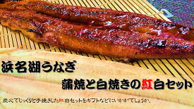 送料無料！炭火 手焼き うなぎ 蒲焼＆白焼 炭火手焼きの紅白セット