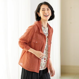 ジャケット 40代 50代 60代 70代 80代 ミセスファッション シニアファッション 大人 おしゃれ レディース 春夏 服 /ポケットデザインブラウスジャケット 母の日 ギフト プレゼント